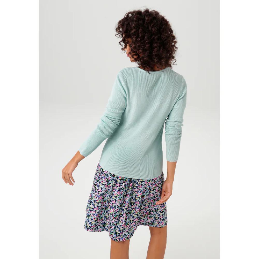 Aniston CASUAL Strickjacke in trendiger Farbpalette Clearance-Verkauf