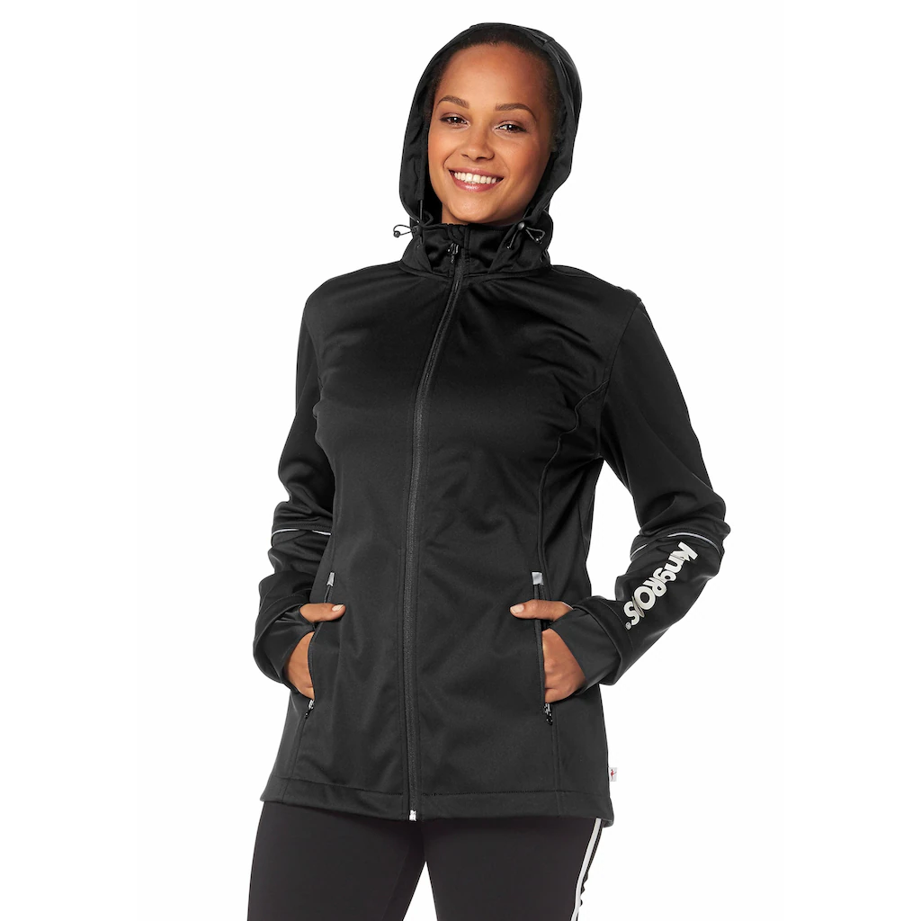 KangaROOS Softshelljacke mit Kapuze aus Softshell-Material figurumschmeichelnder Schnitt Kostenloser Versand international