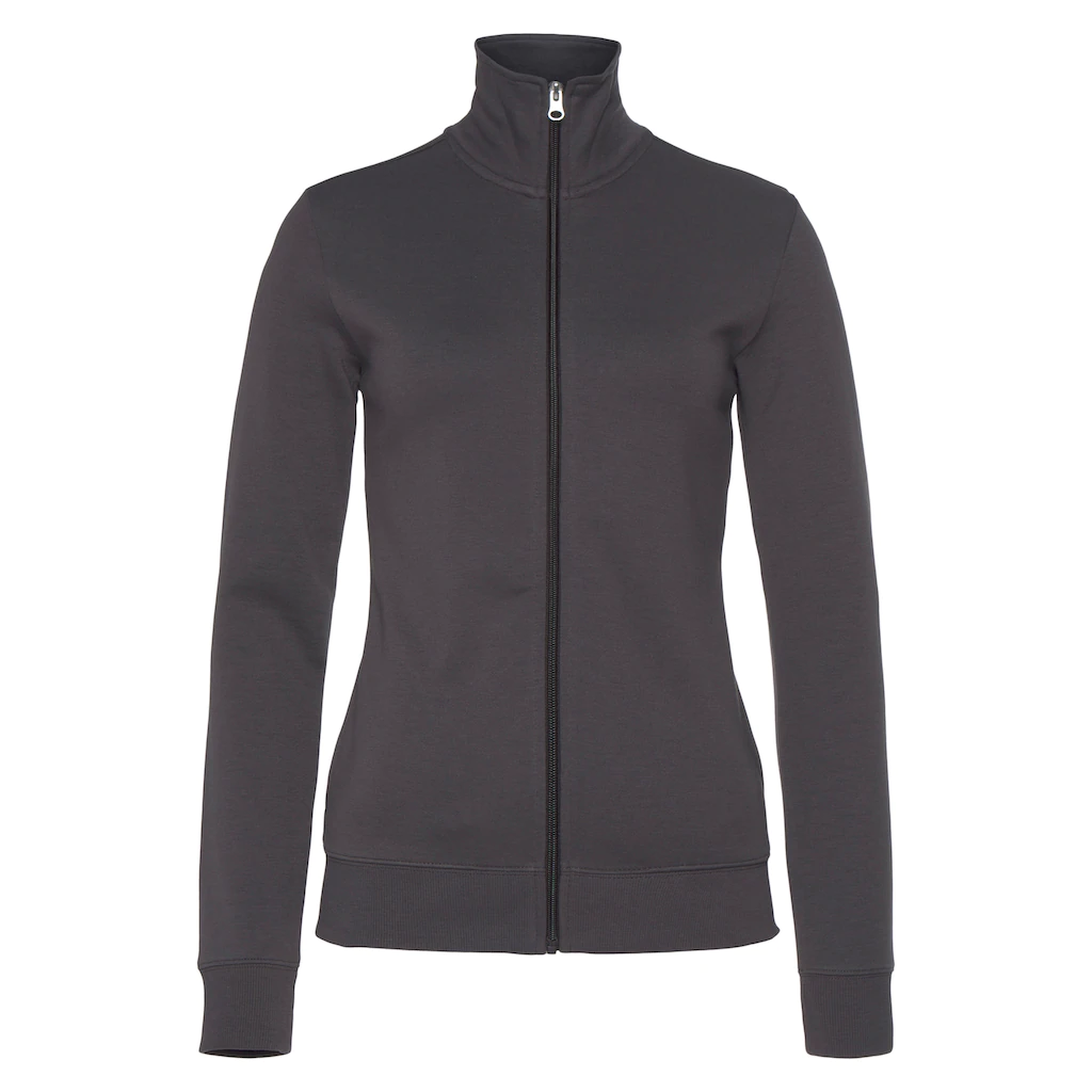 Bench. Loungewear Sweatjacke mit bestickten Stehkragen Loungeanzug zollfrei