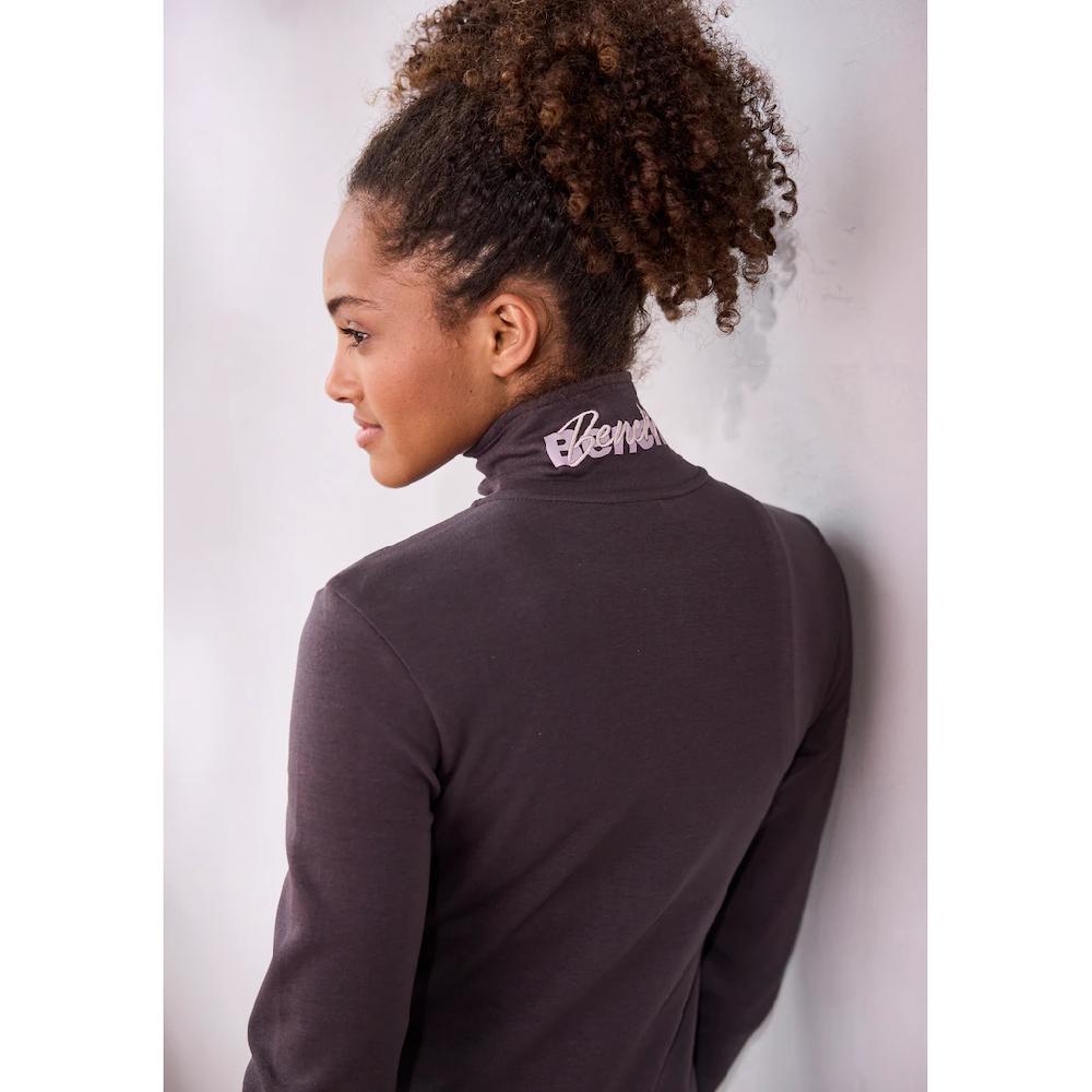 Bench. Loungewear Sweatjacke mit bestickten Stehkragen Loungeanzug zollfrei