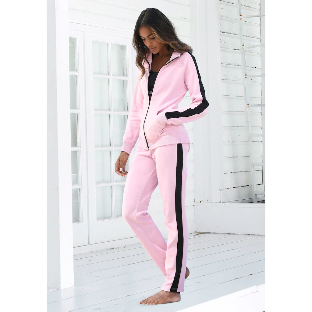 Bench. Loungewear Loungehose mit Seitenstreifen und geradem Bein Loungeanzug 50% Rabatt für begrenzte Zeit