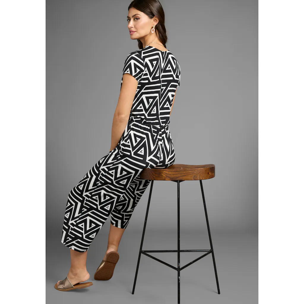 Laura Scott Jumpsuit mit V-Ausschnitt Rabatte dieses Monats
