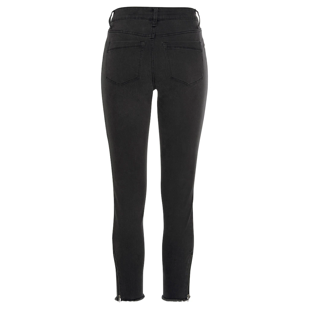 LASCANA Jeggings mit Reißverschlüssen am Saum Skinny elastische Qualität modisch Online