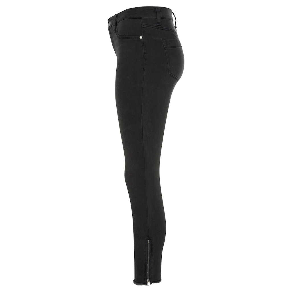 LASCANA Jeggings mit Reißverschlüssen am Saum Skinny elastische Qualität modisch Online