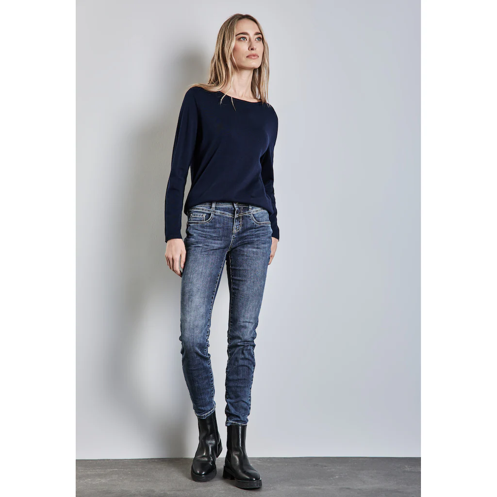 STREET ONE Slim-fit-Jeans »YORK« im Five-Pocket Style Auslauf