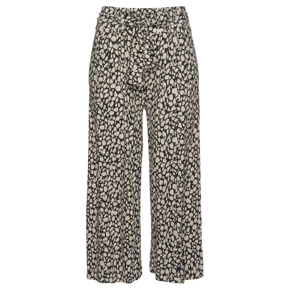 LASCANA Culotte (mit Bindegürtel) und Alloverdruck 7/8-Länge elastischer Bund Sommerhose im Angebot
