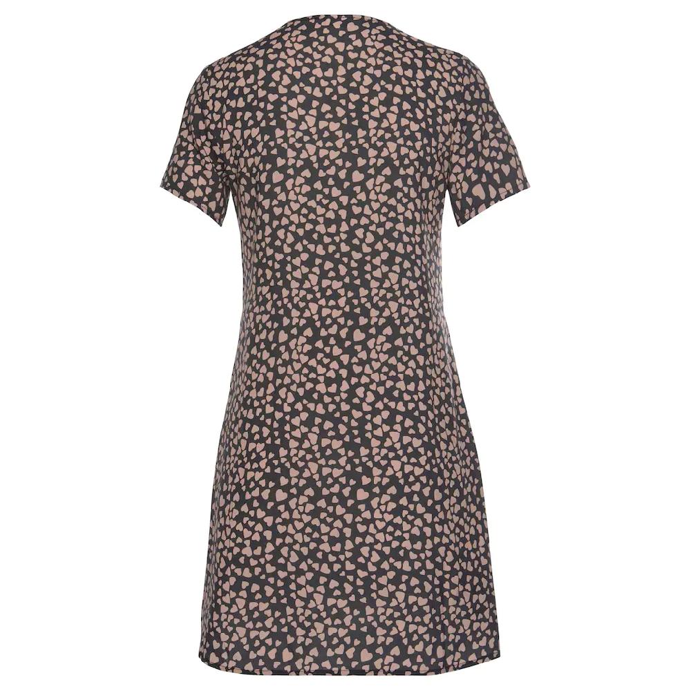 LASCANA Blusenkleid mit Herzchenprint lockeres T-Shirtkleid Sommerkleid Strandkleid Fabrik Onlineshop