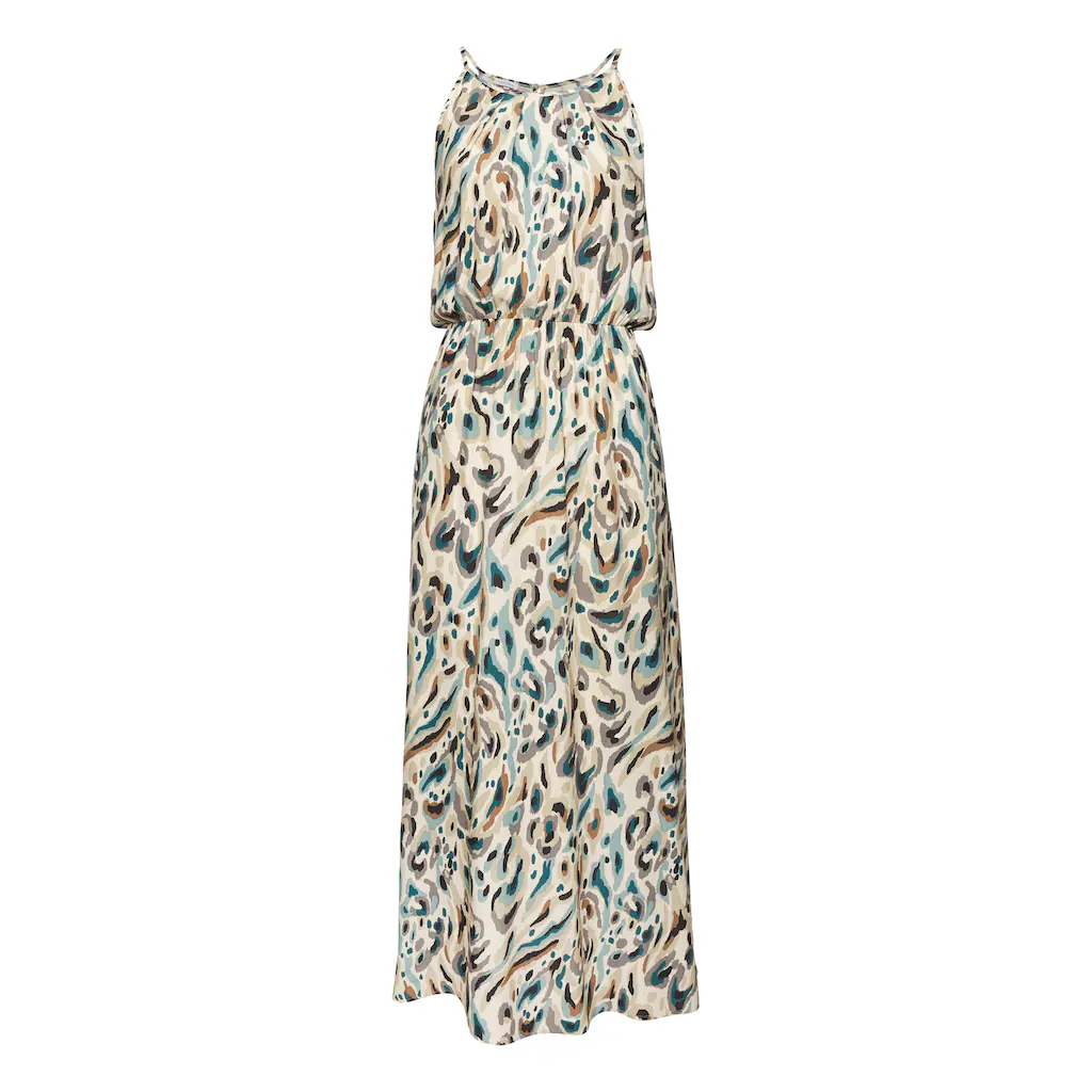 LASCANA Maxikleid aus gewebter Viskose leichtes Sommerkleid mit Alloverdruck Online Outlet
