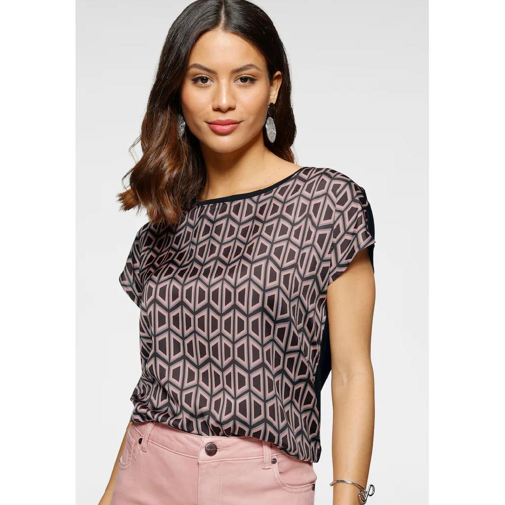 Laura Scott Shirtbluse aus glänzendem Satin Saisonale Angebote