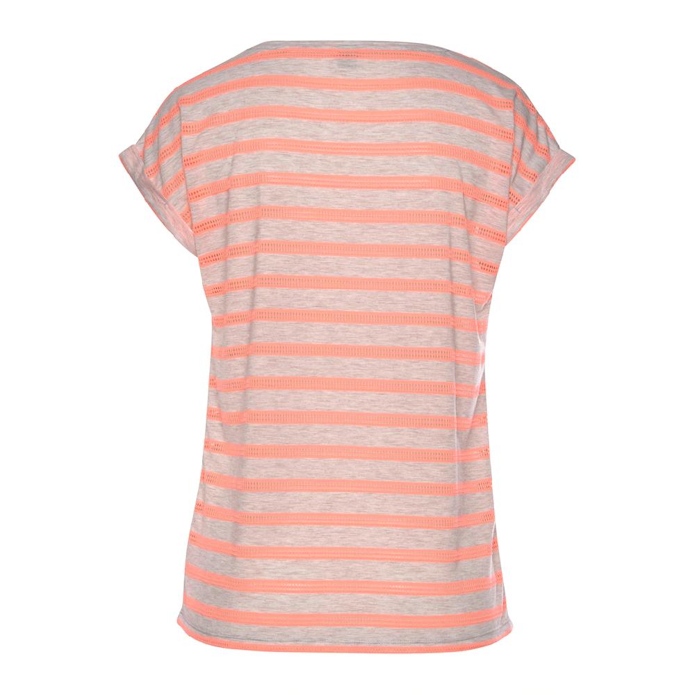 Vivance Kurzarmshirt mit transparenten Neon-Einsätzen T-Shirt lockere Passform sportlich VIP-Rabatte