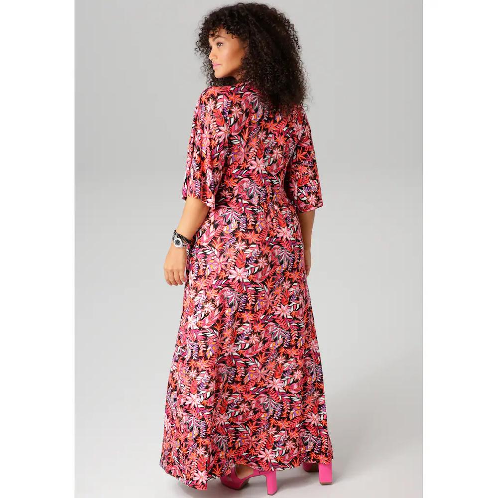 Aniston PLUS Sommerkleid in trendy Maxilänge - NEUE KOLLEKTION Neueste Stile
