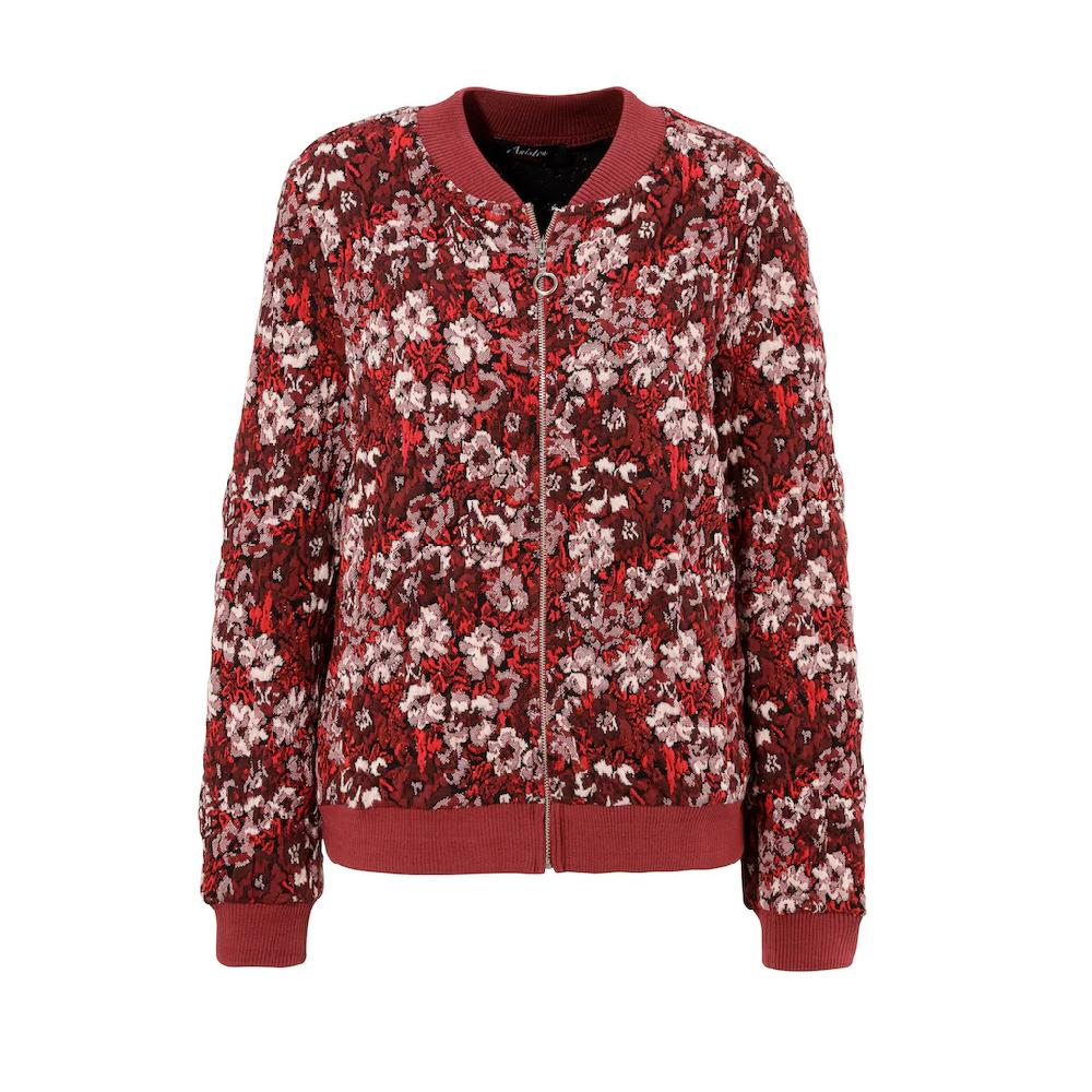 Aniston CASUAL Blouson mit kunstvollem Blumenmuster - jedes Teil ein Unikat Bis zu 50% Rabatt