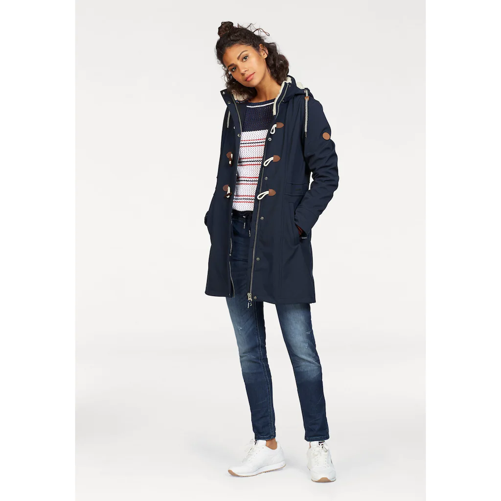 KangaROOS Softshelljacke mit Kapuze figurbetonte Passform normaler Schnitt mit abnehmbarer Kapuze Clearance-Verkauf