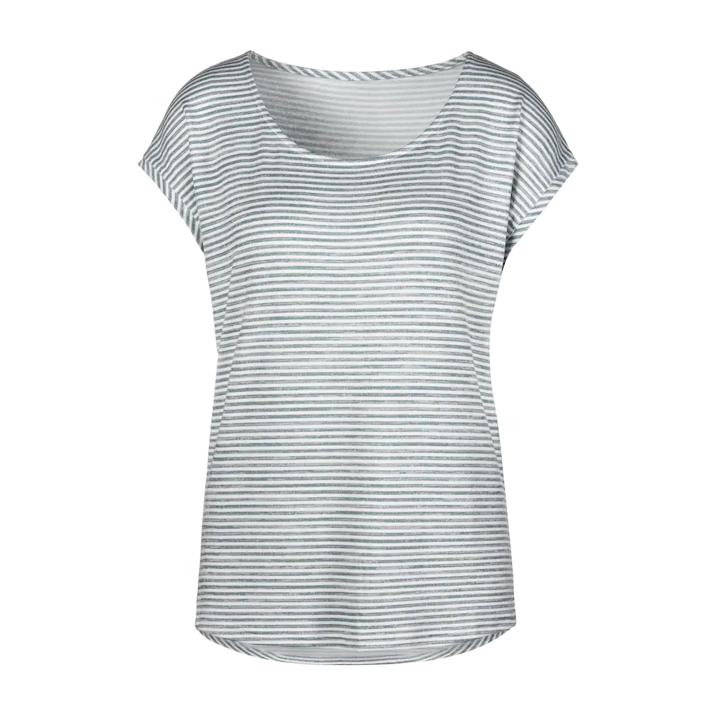 Vivance Kurzarmshirt »mit Streifendesign« aus weicher Viskose-Qualität Fabrikladen