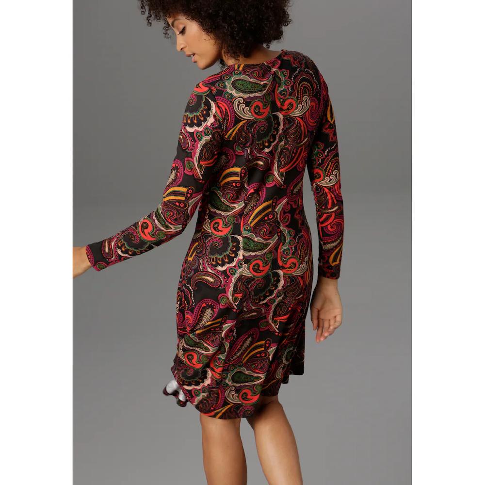 Aniston SELECTED Jerseykleid Paisley-Druck in satten Farben Begrenzt auf 3 Tage