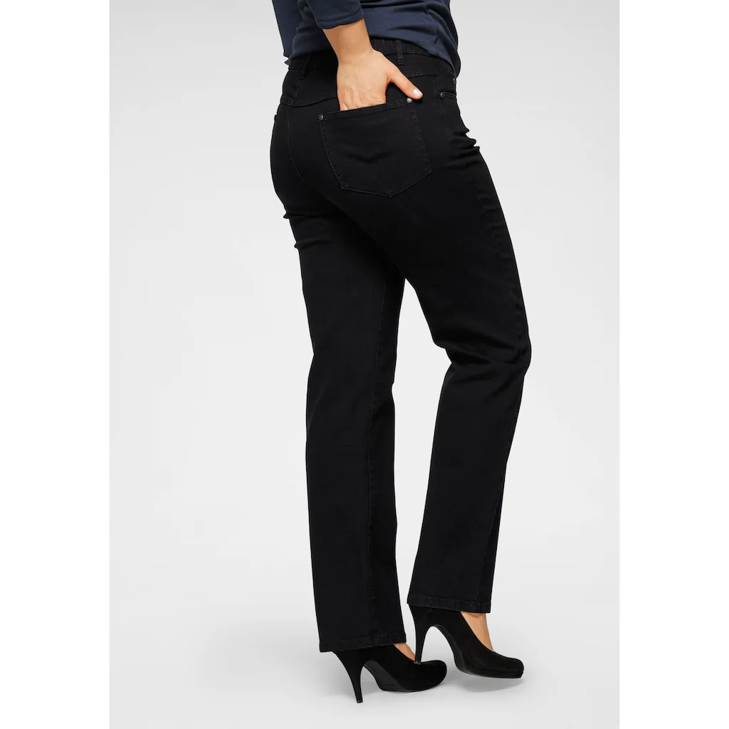 Arizona Straight-Jeans »Curve-Collection« bequeme Passform gerade Beinform hohe Leibhöhe Rabatte dieses Monats