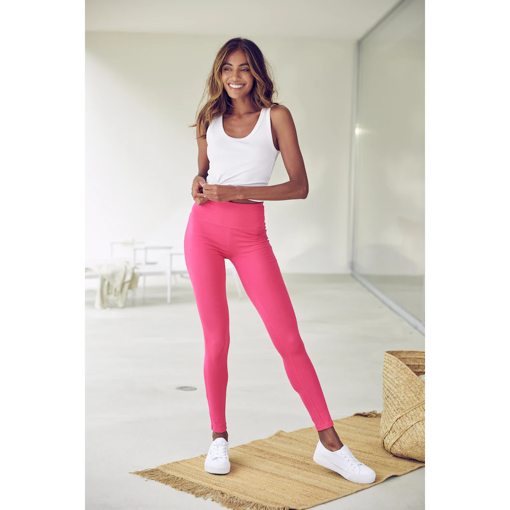 LASCANA Leggings mit breitem Bündchen Angebote