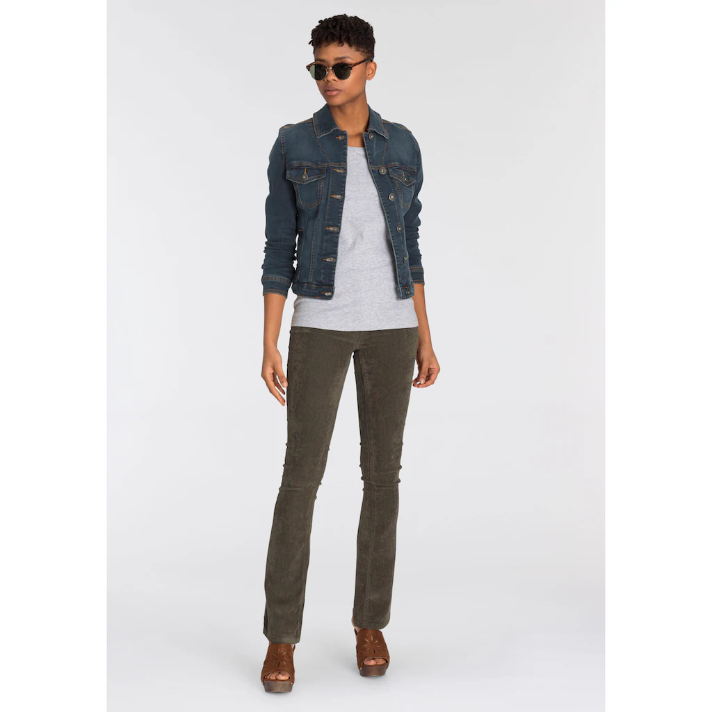 Arizona Jeansjacke aus Baumwollmischung figurbetont in Stretch-Qualität Günstiger Verkauf