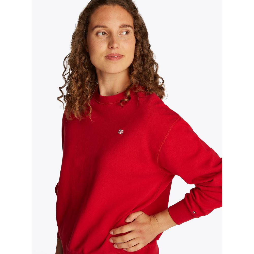 Tommy Hilfiger Sweatshirt »REG CONTRAST FLAG SWEATSHIRT« mit Logo-Flag Fabrik Onlineshop