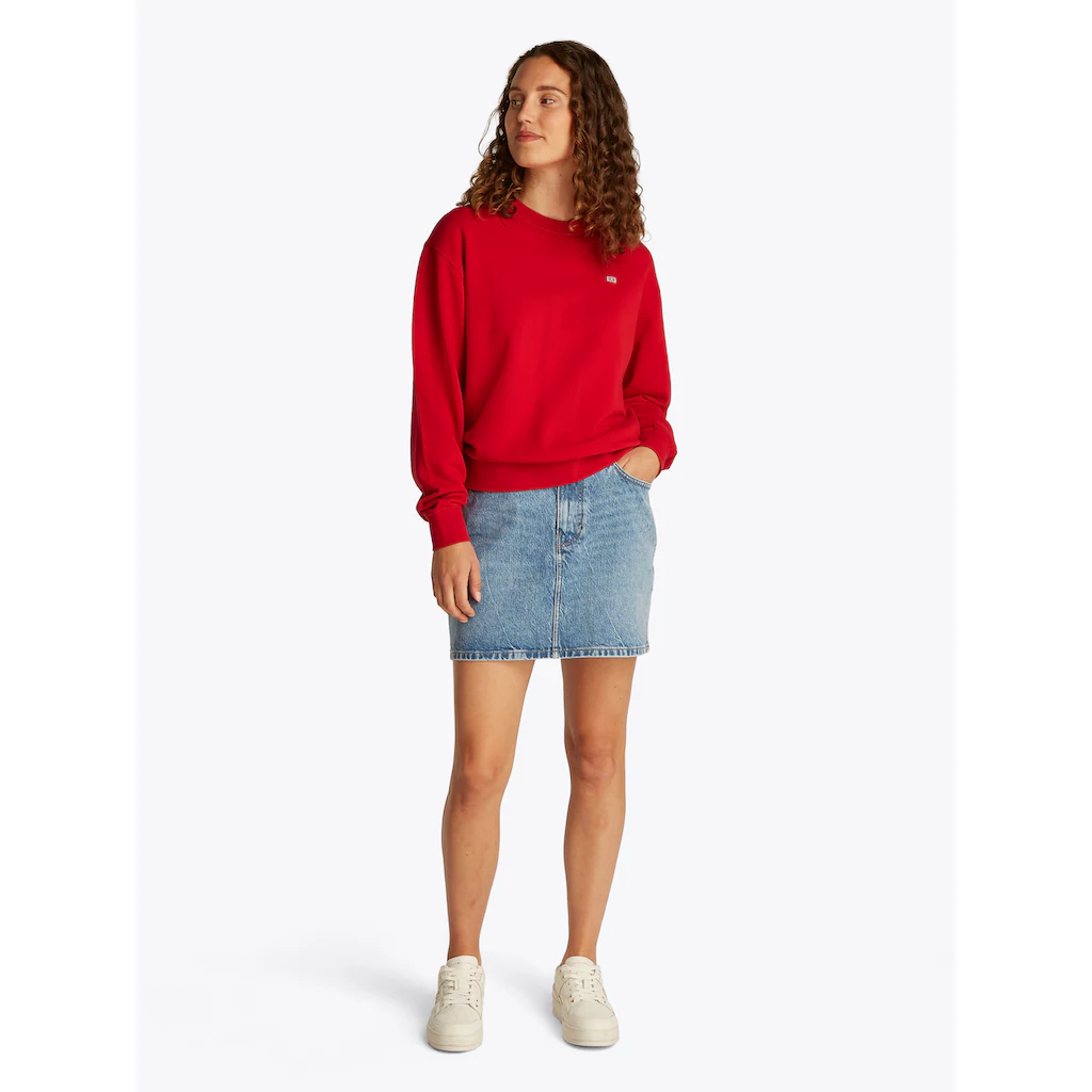Tommy Hilfiger Sweatshirt »REG CONTRAST FLAG SWEATSHIRT« mit Logo-Flag Fabrik Onlineshop