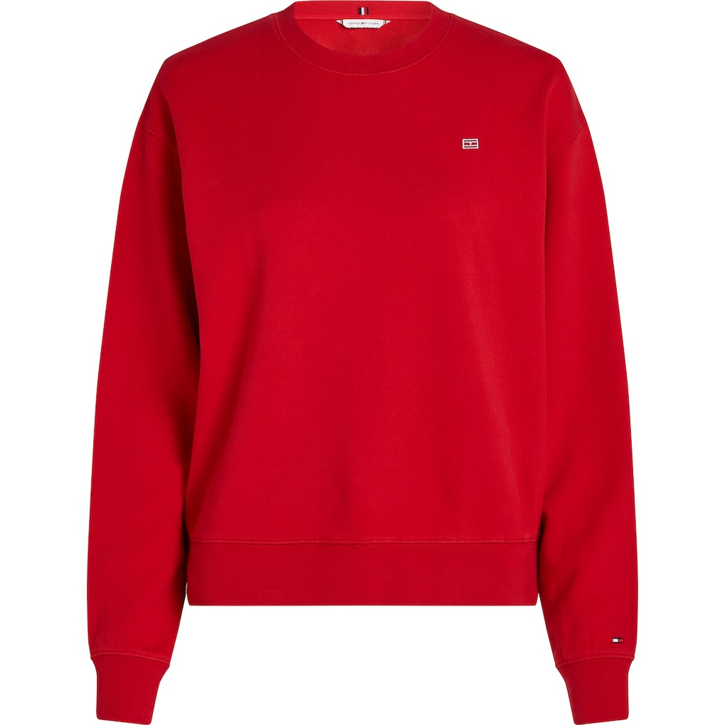 Tommy Hilfiger Sweatshirt »REG CONTRAST FLAG SWEATSHIRT« mit Logo-Flag Fabrik Onlineshop