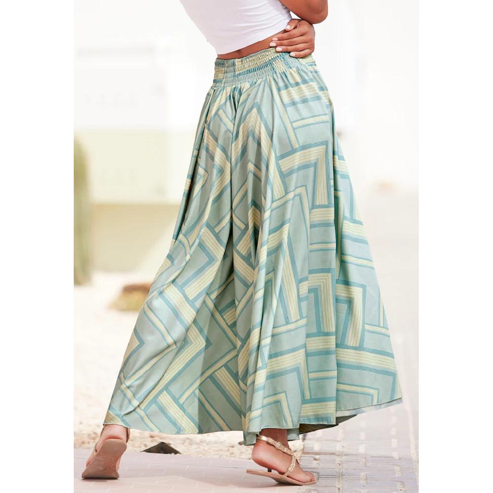 LASCANA Hosenrock aus glatter Ware Culotte extraweites Bein Großer Ausverkauf