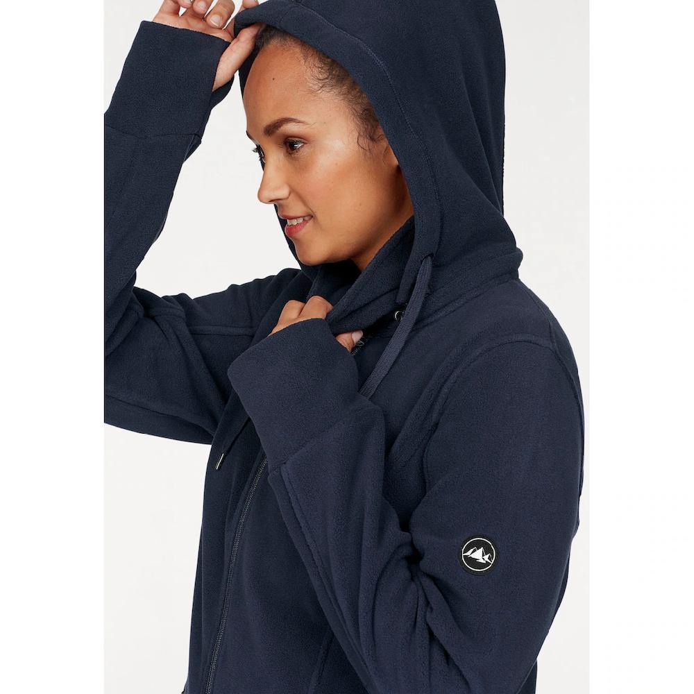 Polarino Fleecejacke mit Kapuze für kalte Tage aus Fleece sportlicher Stil atmungsaktiv Exklusivangebot