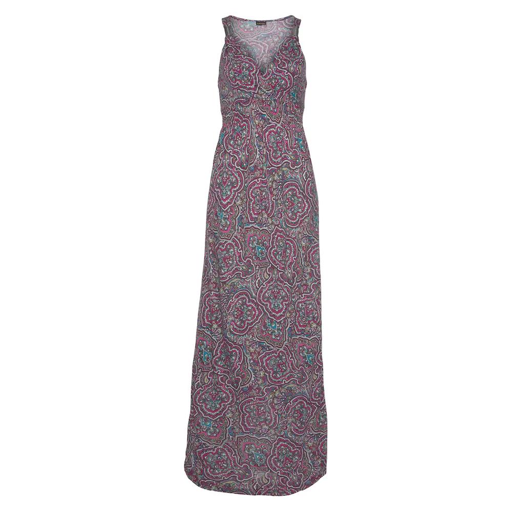 LASCANA Maxikleid mit Paisleymuster und verstellbarem Ausschnitt Sommerkleid Lagerräumung