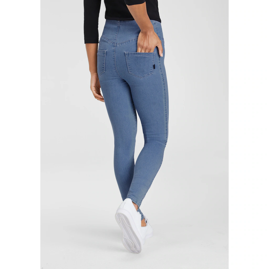 Arizona Jeansjeggings extra-eng geschnittene Beinform hohe Leibhöhe Zeitlich begrenztes Angebot