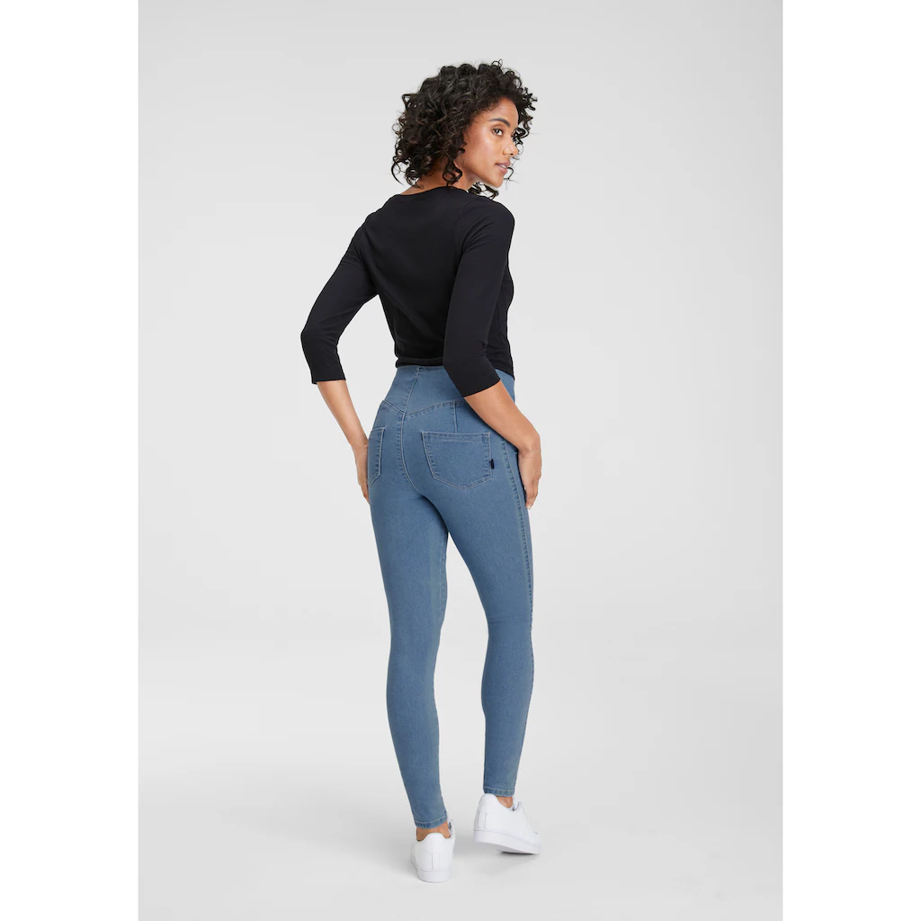 Arizona Jeansjeggings extra-eng geschnittene Beinform hohe Leibhöhe Zeitlich begrenztes Angebot
