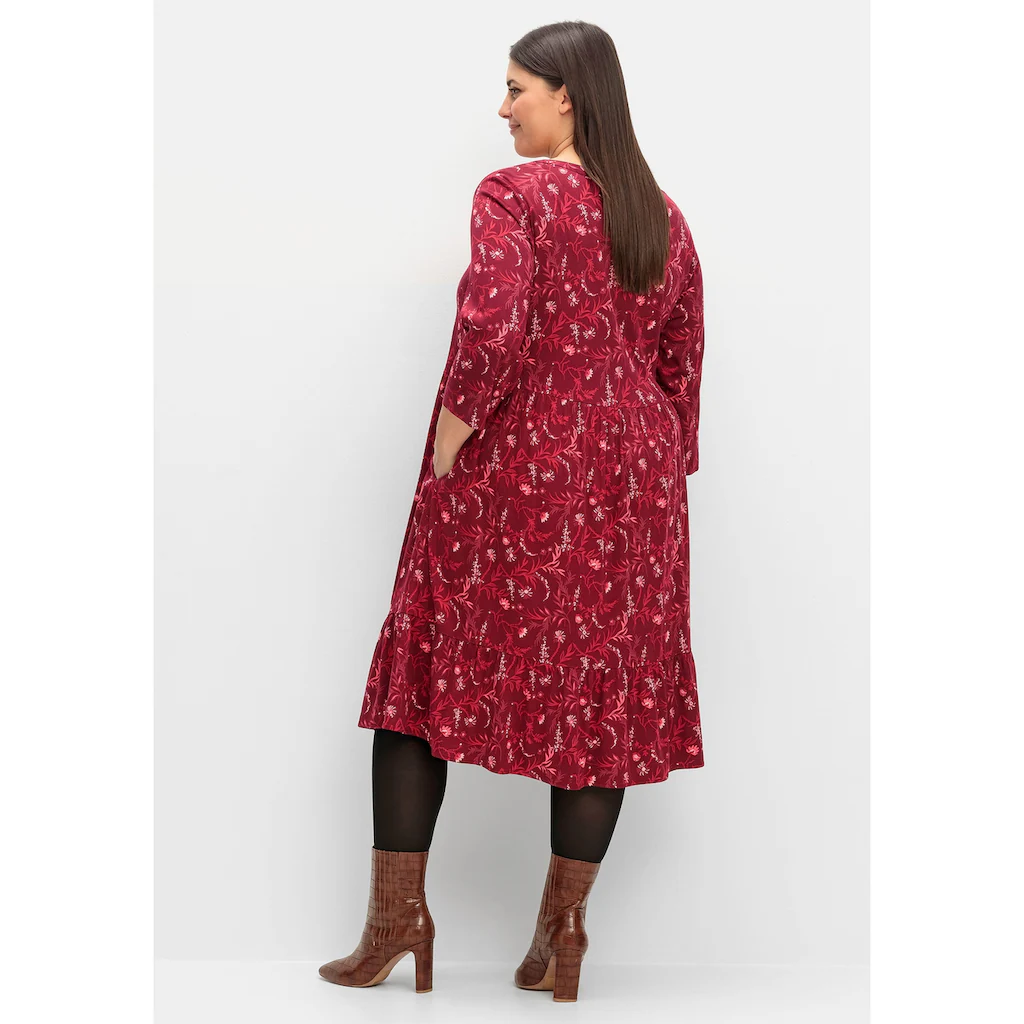 Sheego A-Linien-Kleid »Große Größen« mit 3/4-Ärmeln Saisonale Angebote