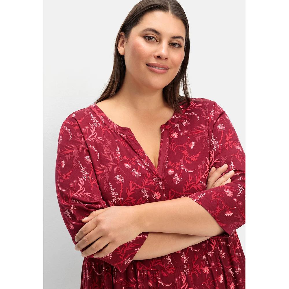 Sheego A-Linien-Kleid »Große Größen« mit 3/4-Ärmeln Saisonale Angebote