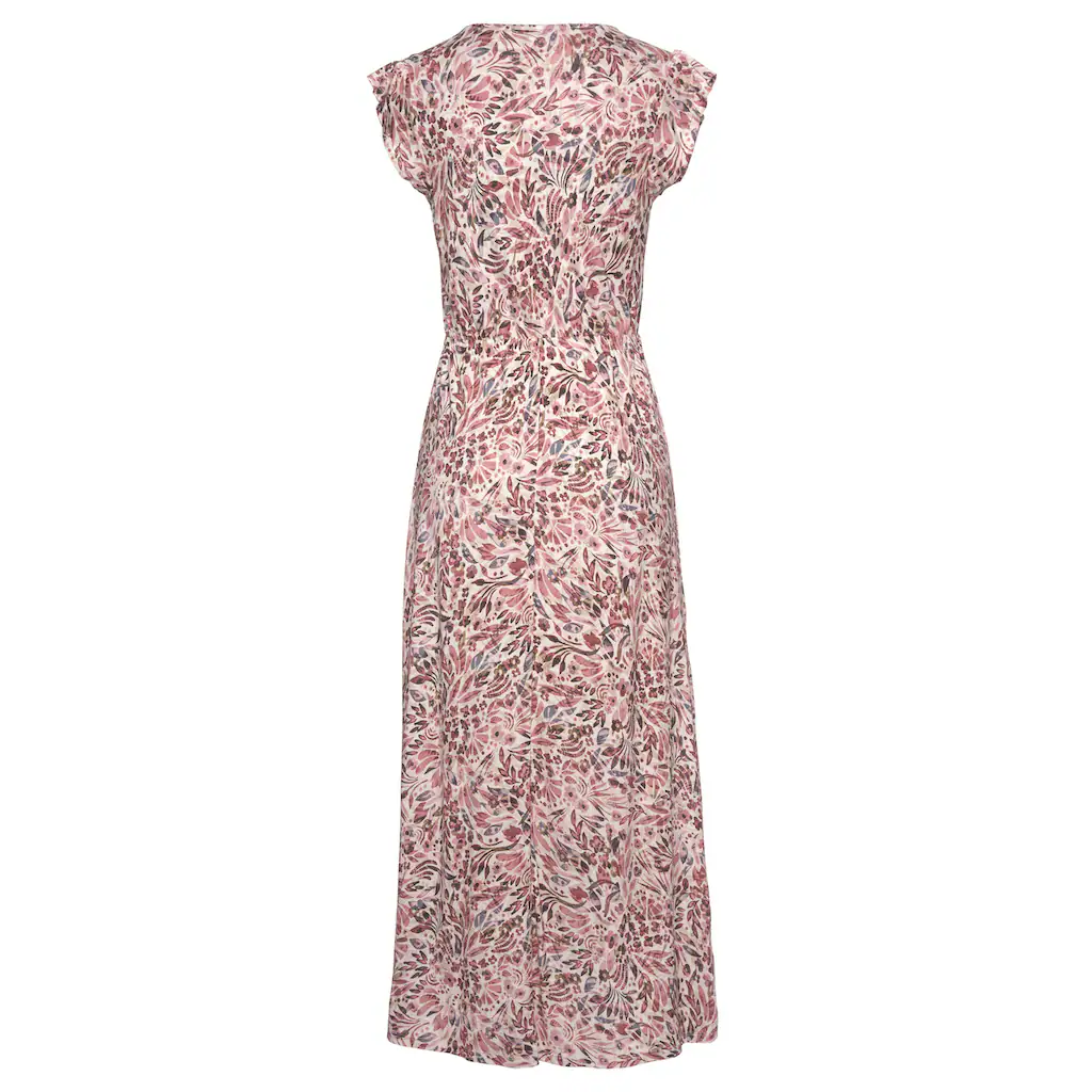 Vivance Maxikleid mit floralem Druck und Schlitz Jerseykleid Sommerkleid Strandkleid Räumungsverkauf