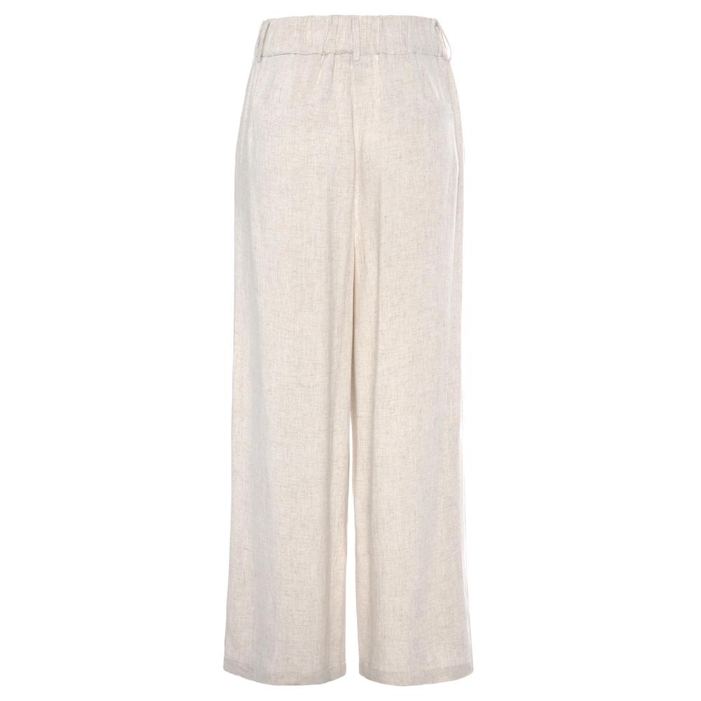 LASCANA Bundfaltenhose mit Taschen und Knopfdetail weites Bein Leinenhose Sommerhose Kostenlose Rückgabe
