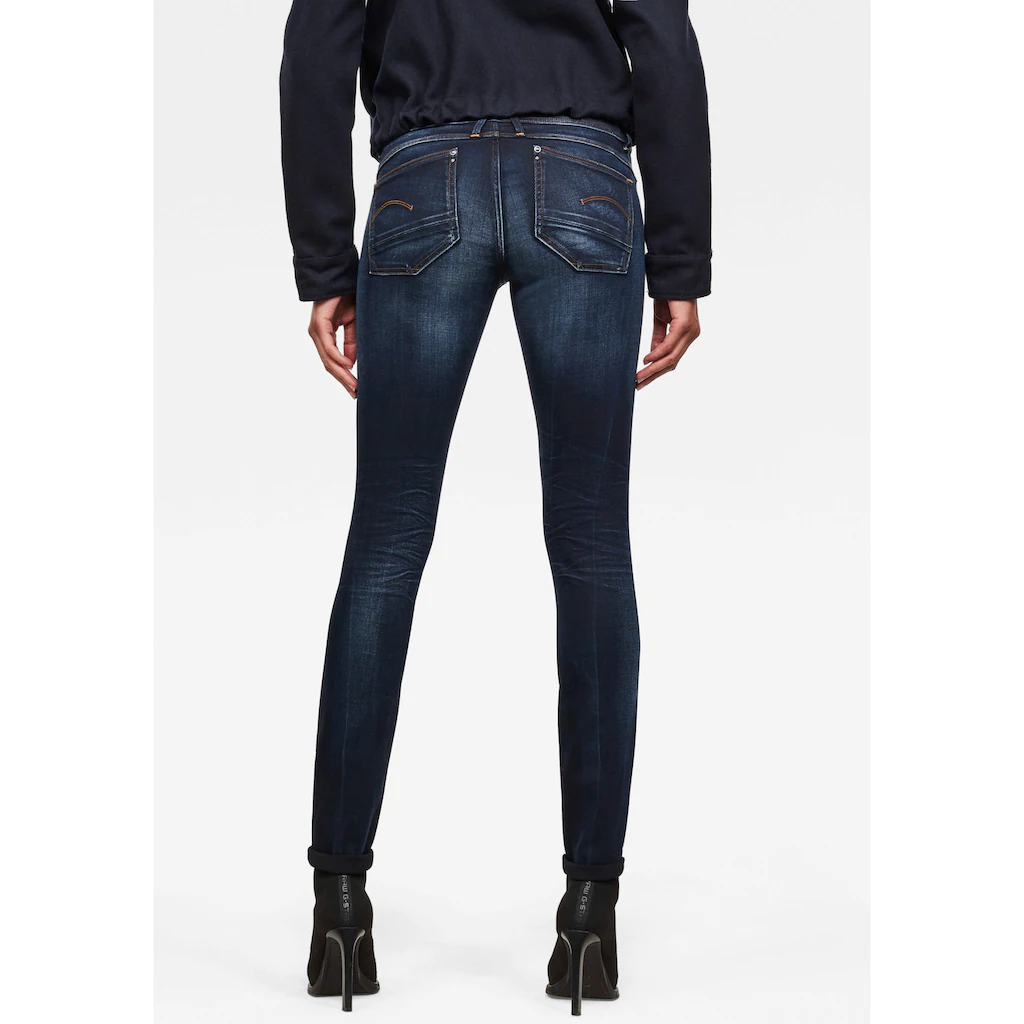 G-STAR Skinny-fit-Jeans »Lynn Mid Waist Skinny« moderne Version des klassischen 5-Pocket-Designs Sonderangebot der Fabrik