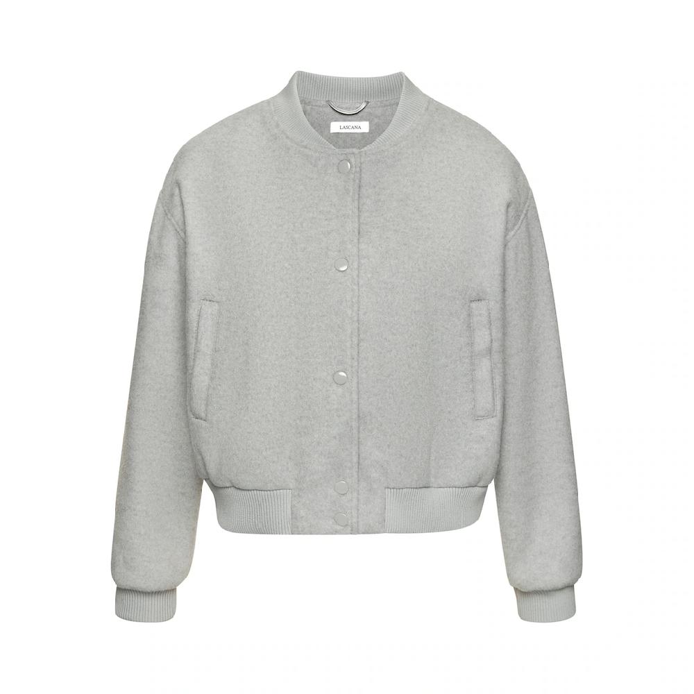 LASCANA Bomberjacke mit Rippbündchen Pilotenjacke mit Druckknöpfen und Taschen Discount Store für neue Produkte
