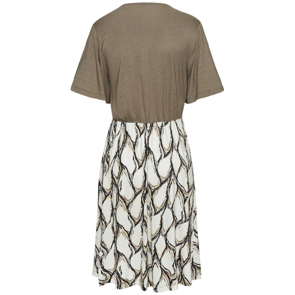 LASCANA Jerseykleid mit Cut-Out Shirtkleid Damen weite Ärmel Alloverprint Riesige Rabatte