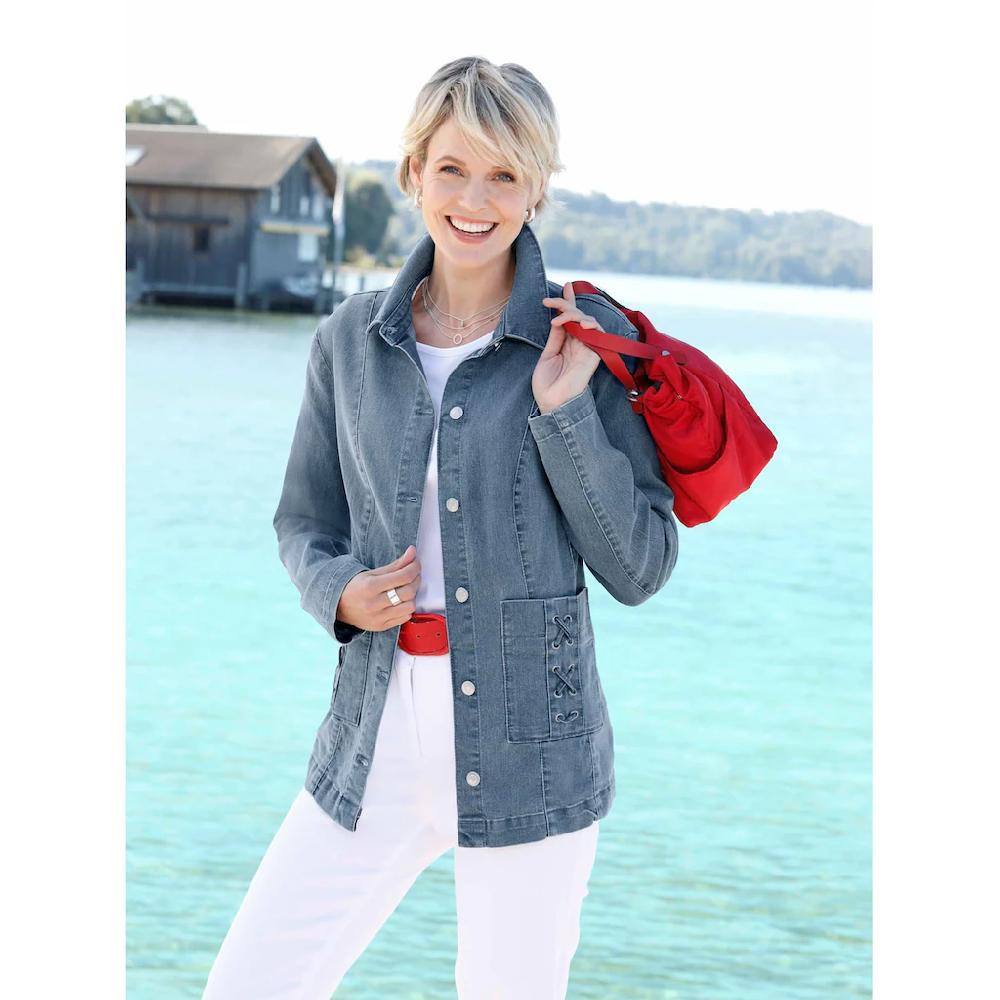 Classic Basics Jeansjacke 50% Rabatt mit kostenlosem Versand