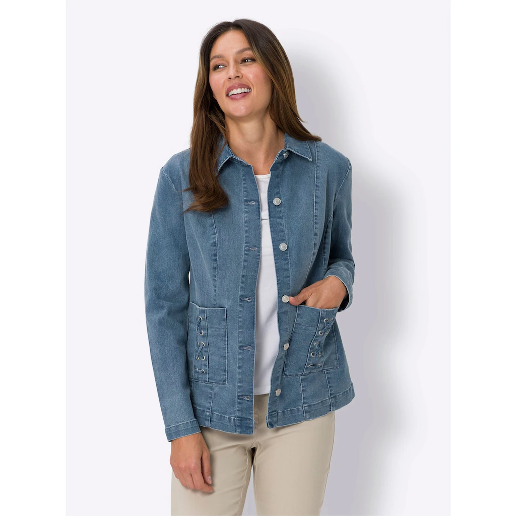 Classic Basics Jeansjacke 50% Rabatt mit kostenlosem Versand