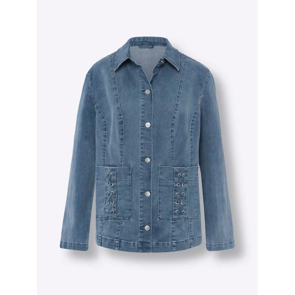 Classic Basics Jeansjacke 50% Rabatt mit kostenlosem Versand