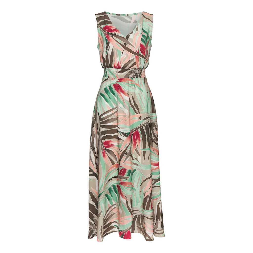 Vivance Maxikleid aus gewebter Viskose langes Sommerkleid mit Alloverprint Schlussverkauf