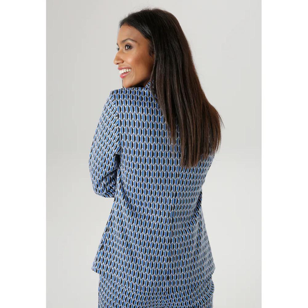 Aniston SELECTED Kurzblazer mit grafischem Allover-Muster Limitierter Zeitrabatt