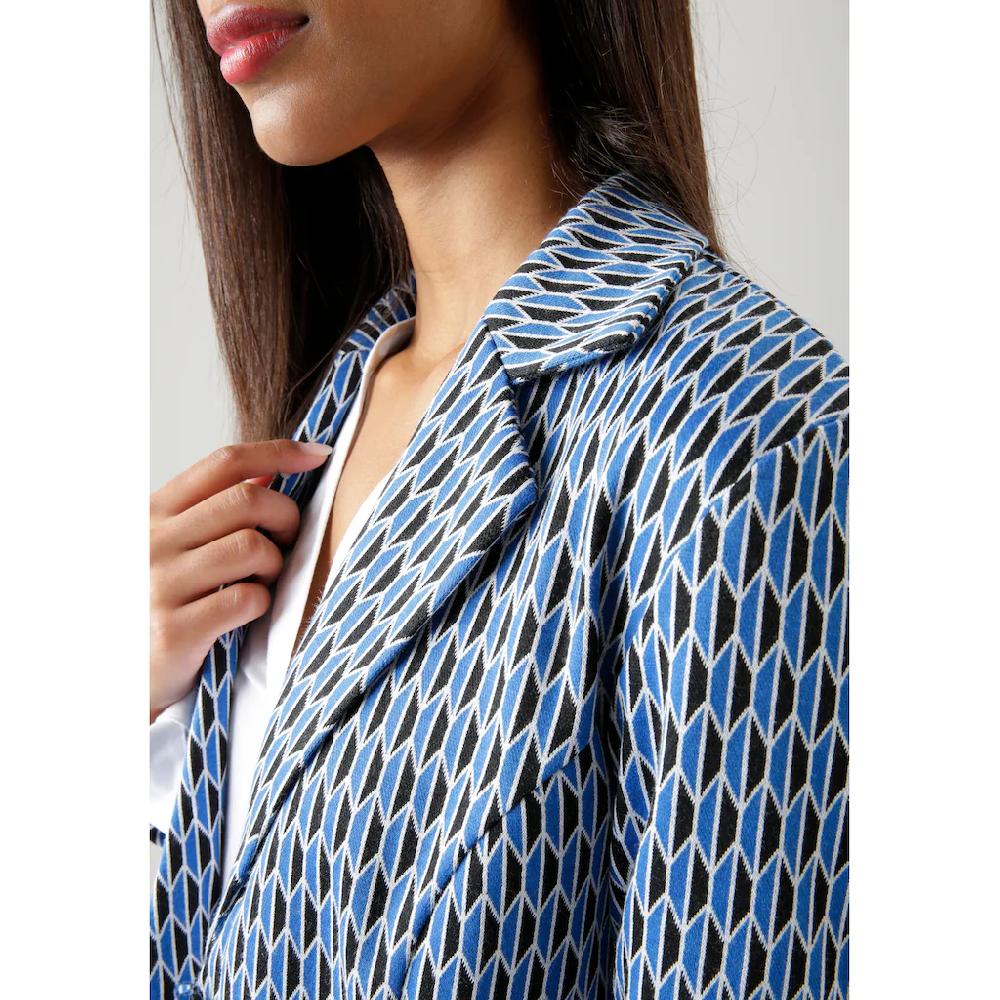 Aniston SELECTED Kurzblazer mit grafischem Allover-Muster Limitierter Zeitrabatt