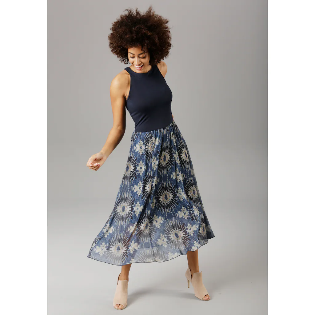 Aniston SELECTED Sommerkleid mit Batik-Druck Fabrik Onlineshop