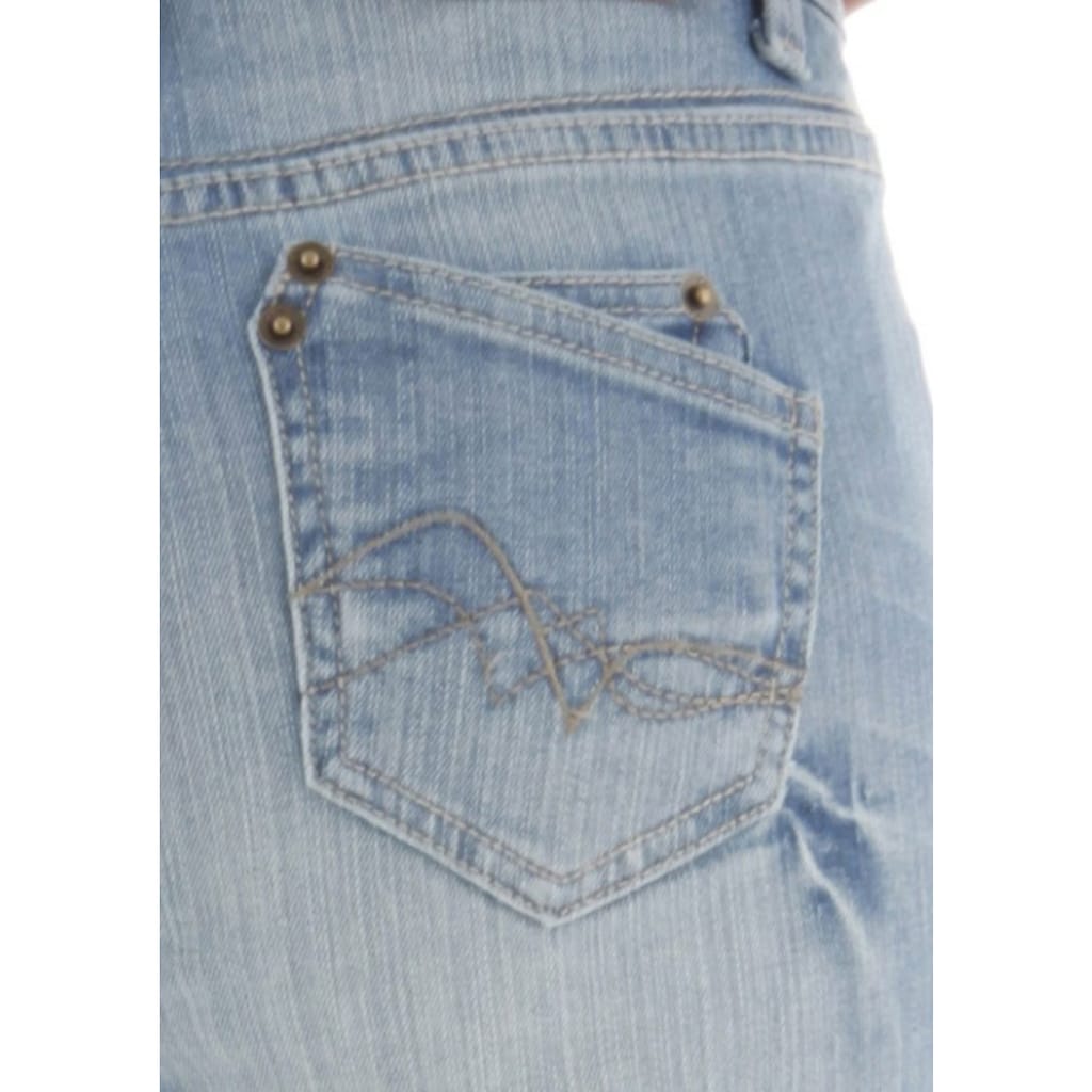 Aniston CASUAL Caprijeans in Used-Waschung Black Friday