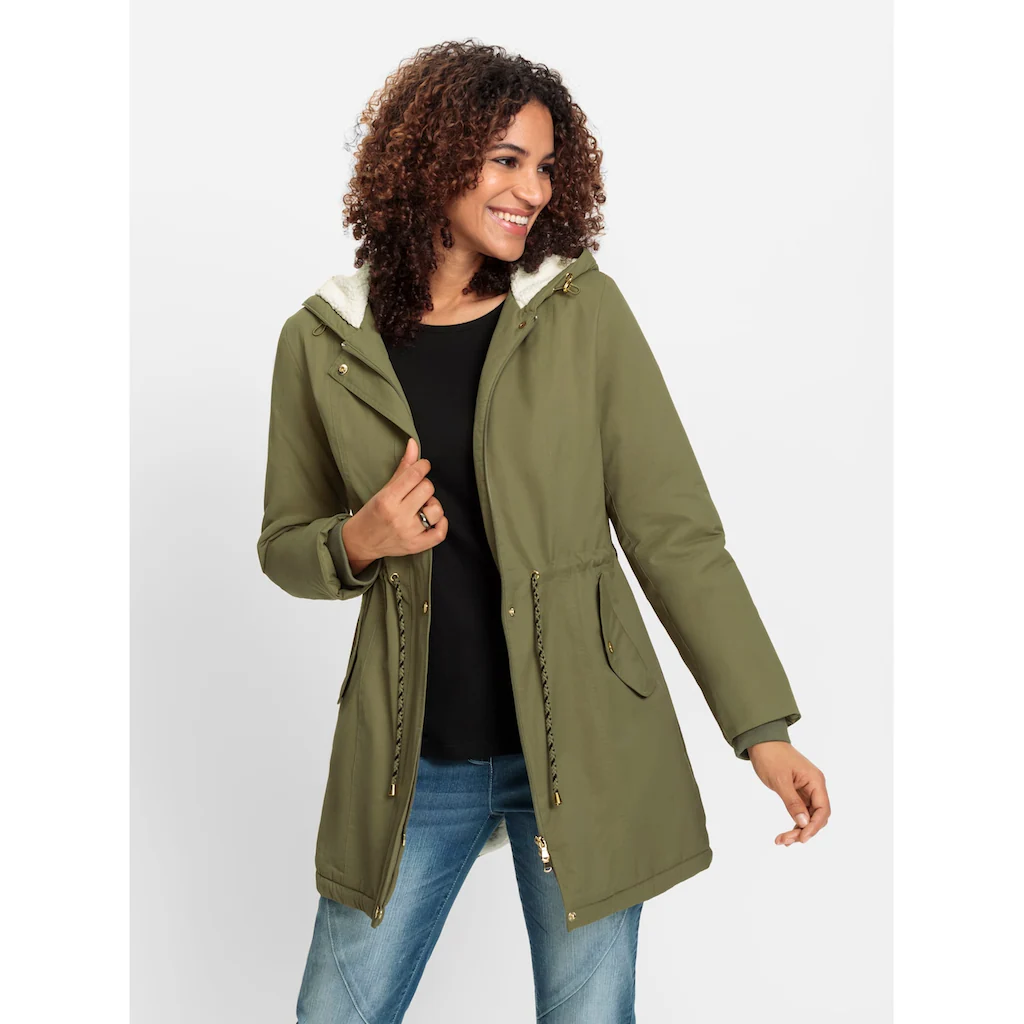 Inspirationen Langjacke mit Kapuze Große Rabatte