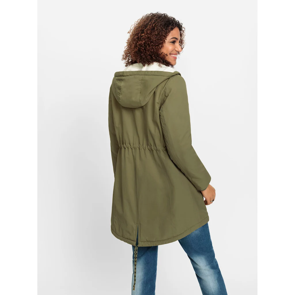 Inspirationen Langjacke mit Kapuze Große Rabatte