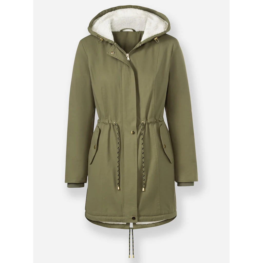 Inspirationen Langjacke mit Kapuze Große Rabatte