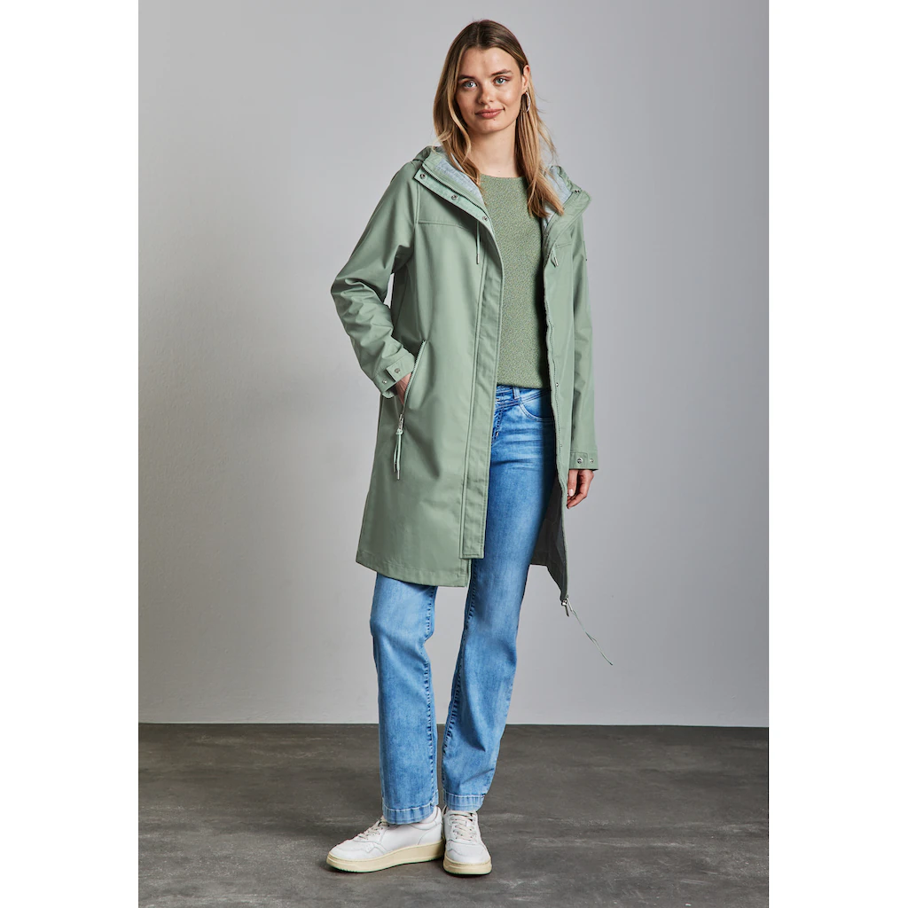 STREET ONE Kurzjacke mit Kapuze wasserabweisend Saisonale Angebote