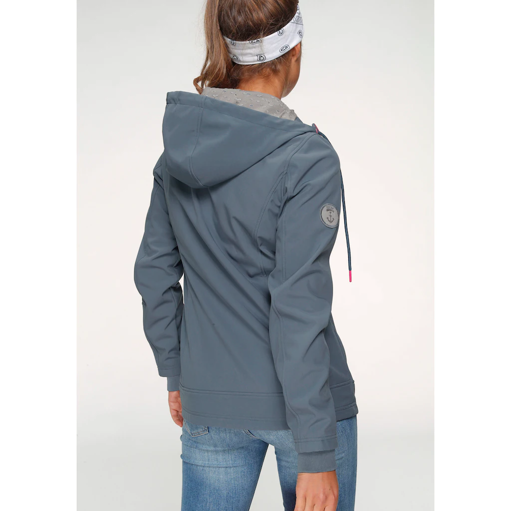 Ocean Sportswear Softshelljacke »aus recyceltem Polyester« mit Kapuze atmungsaktiv wasserabweisend windabweisend Tägliche Deals